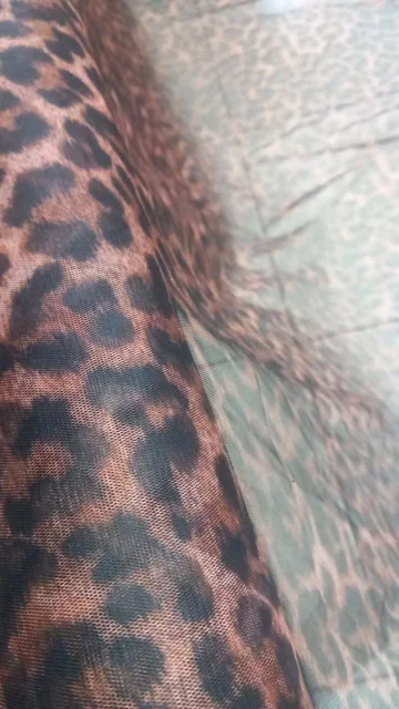 پارچه تور اعلا عرض ۱۵۰طرح پلنگی